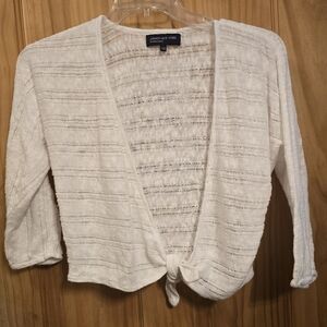 Jones New York L Women's White Cardigan